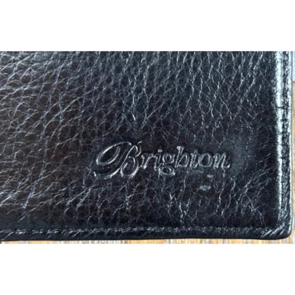 Brighten Large Black and Brown Wallet with Checkbook Holder - Picture 4 of 10